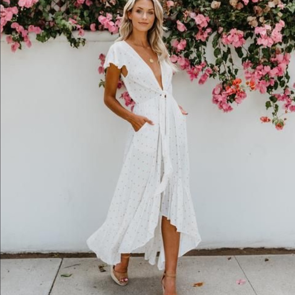 Vici high low maxi dress